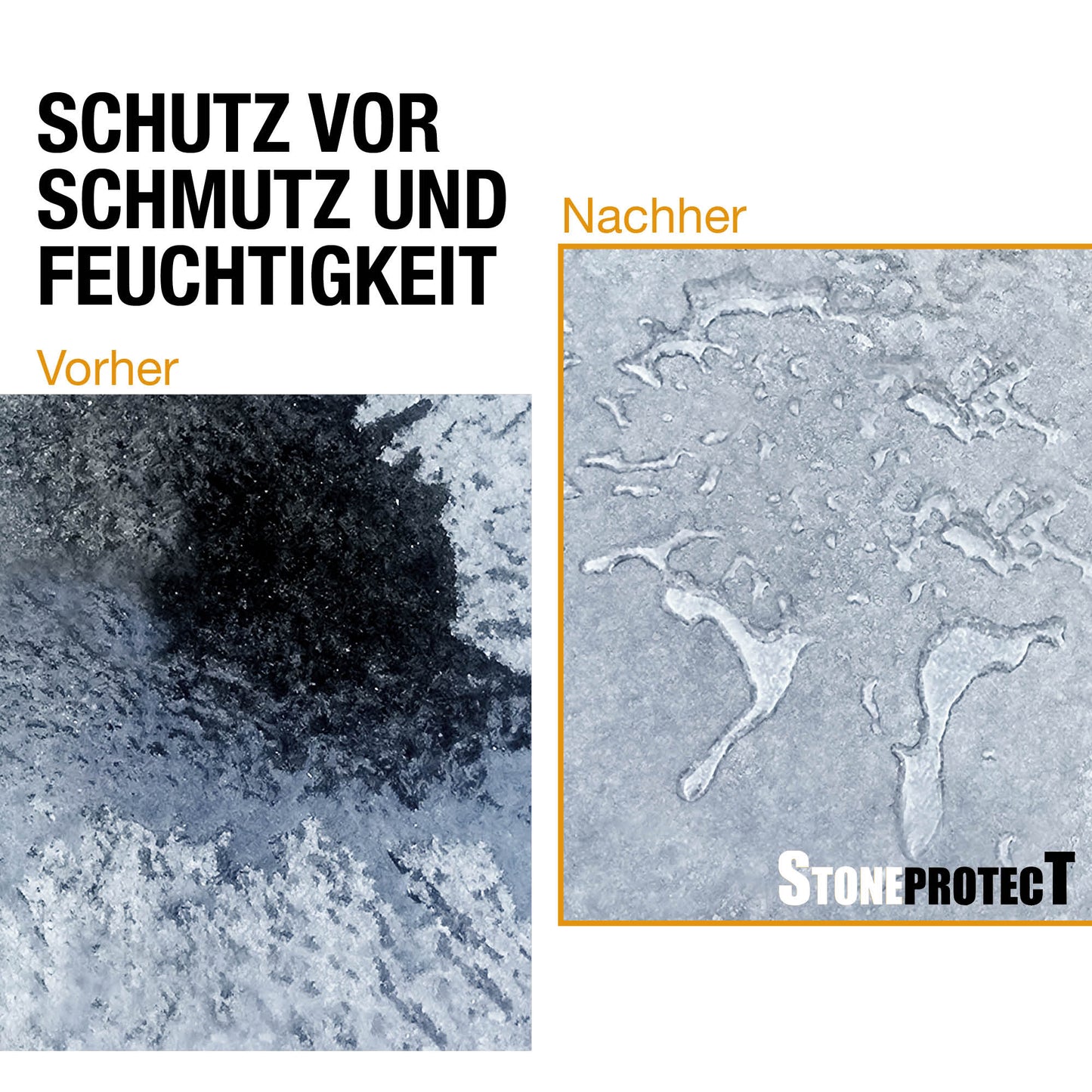 Steinimprägnierung StoneprotecT SP5000 gegen Schmutz, Wassereindringung und Grünbelag