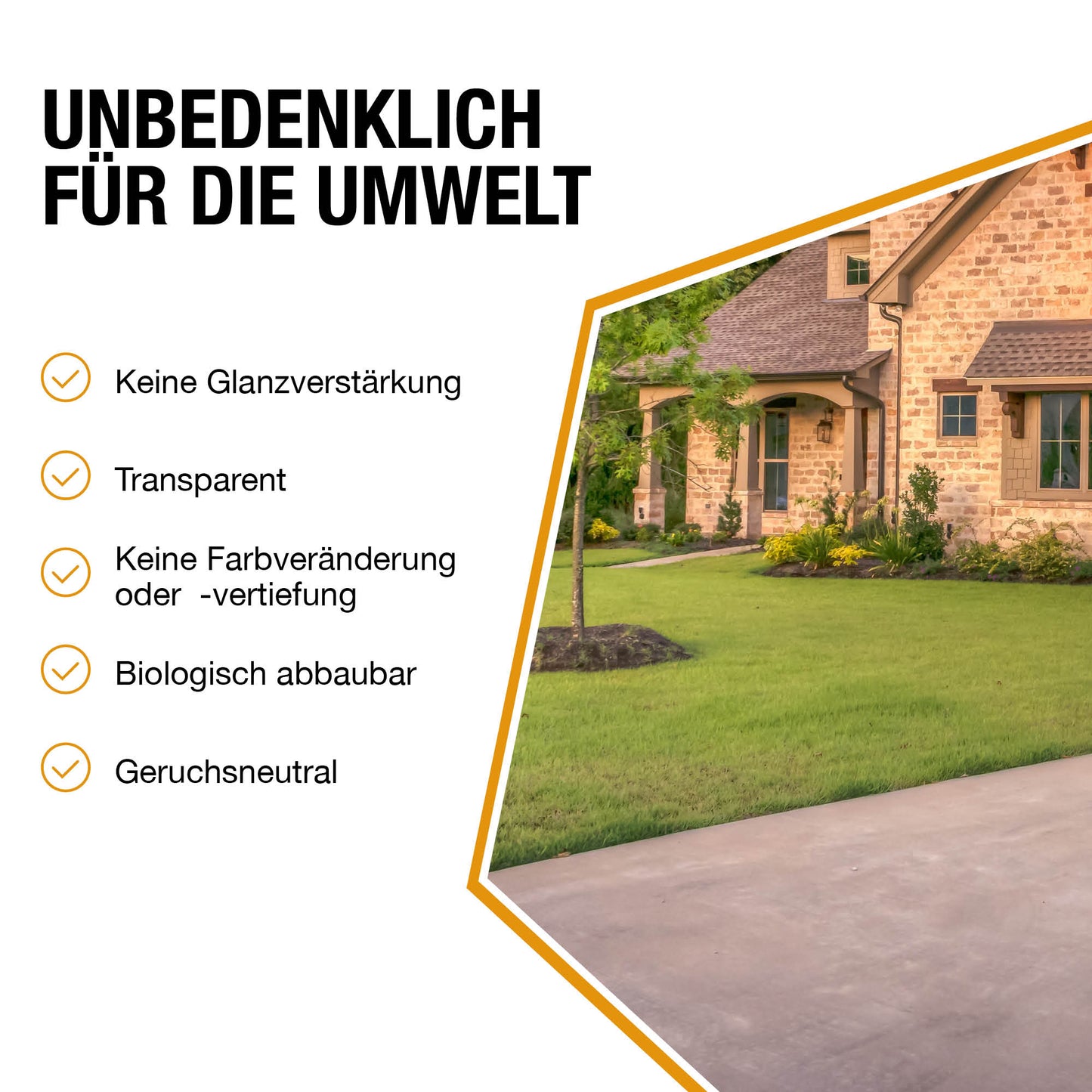 Steinimprägnierung StoneprotecT SP5000 gegen Schmutz, Wassereindringung und Grünbelag
